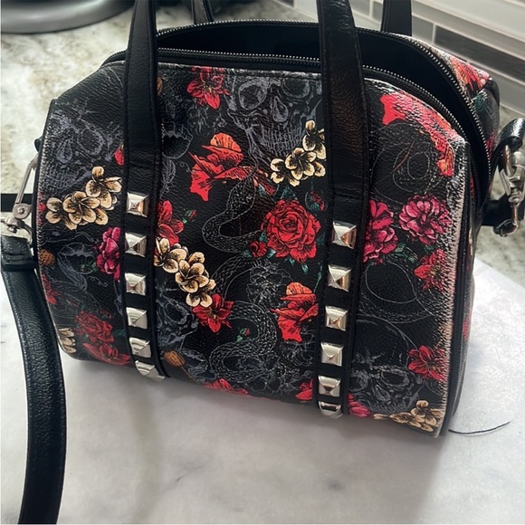 Loungefly Black and Red Floral Backpack - Picture 3 of 3